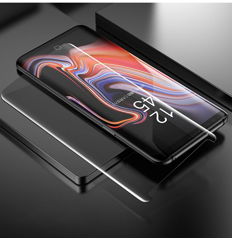Жидкий УФ-экран протектор для samsung Galaxy S8 S9 S10 Plus Mocolo полное проклеенное 5D изогнутое УФ закаленное стекло для samsung Note 9 8