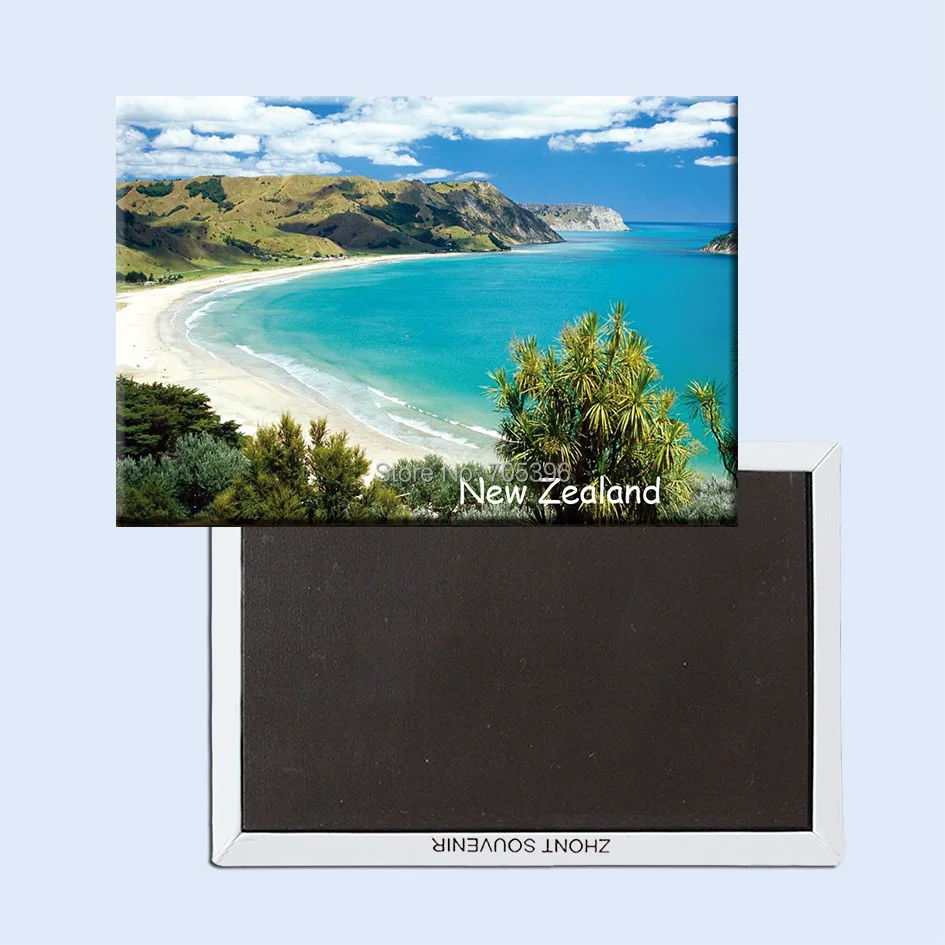 Туристические магниты на холодильник 78*54 мм Новая Зеландия жесткие из