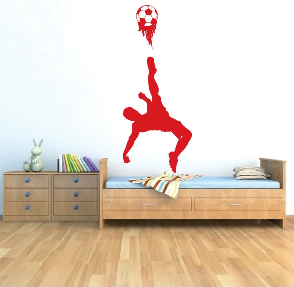 Спортивная Наклейка на стену Футбол АРТ Стикеры для детей Спальня спортивные