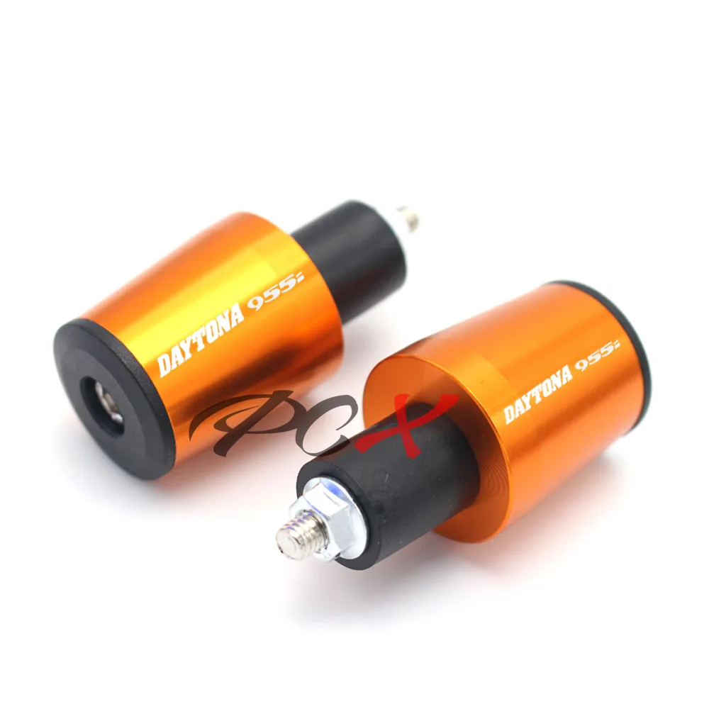 

Motorcycle Accessories CNC Aluminum 7/8'' 22MM Handlebar Grips Handle Bar Cap End Plugs For TRIUMPH DAYTONA 955 955 2004-2006