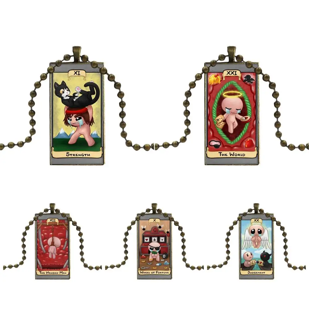 Ожерелье с подвеской из стекла и кабошона украшенное стразами для детей|Ожерелья