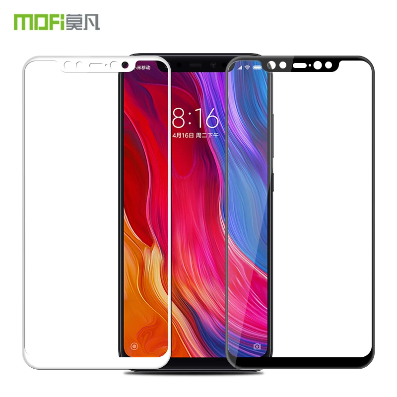 Для Xiaomi Mi8 стекло закаленное MOFi оригинал для Mi 8 Защита экрана 3D полное покрытие