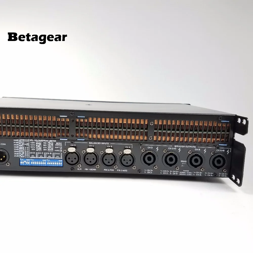 Betagear Lab BT10000q аудио усилитель линейный массив Ампер сабвуфер усилитель мощности 10000q gruppen профессиональный усилитель 2500 Вт* 4