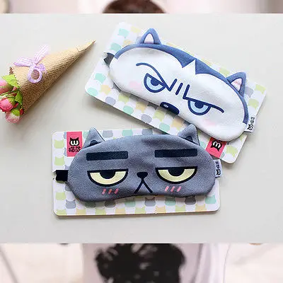 Симпатичная дорожная маска для сна повязка на глаза мягкая подарок помощь