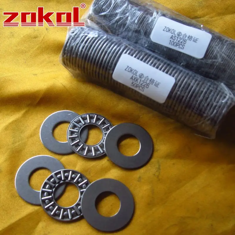 ZOKOL AXK0821 AXK1024 AXK1226 AXK1528 2AS подшипник + игольчатый роликовый 8*21*4 мм 10*24*4 12*26*4 15*28*4