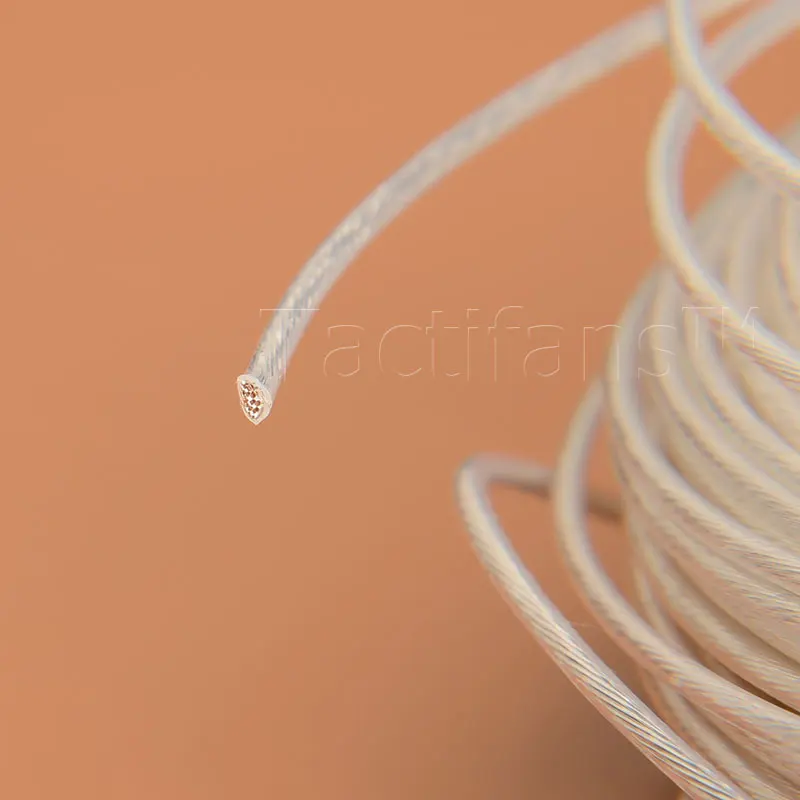 Тефлон покрытый серебром медный провод большой емкости Высокая температура 1 м