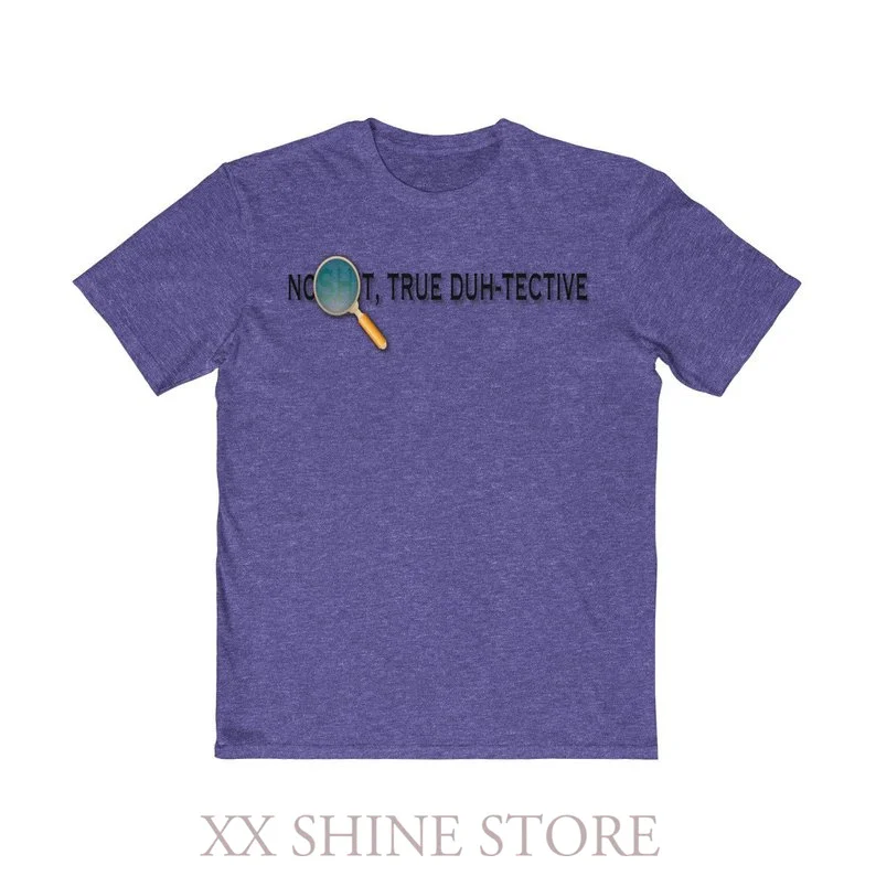 Очень саркастическая настоящая ДЕТЕКТИВНАЯ мема Футболка 100% хлопок Забавный