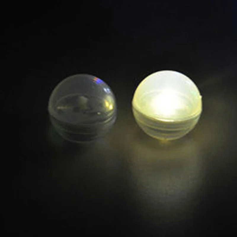 12 шт./лот плавающий Мерцание светодиодный фея жемчуг шар светильник Красочный