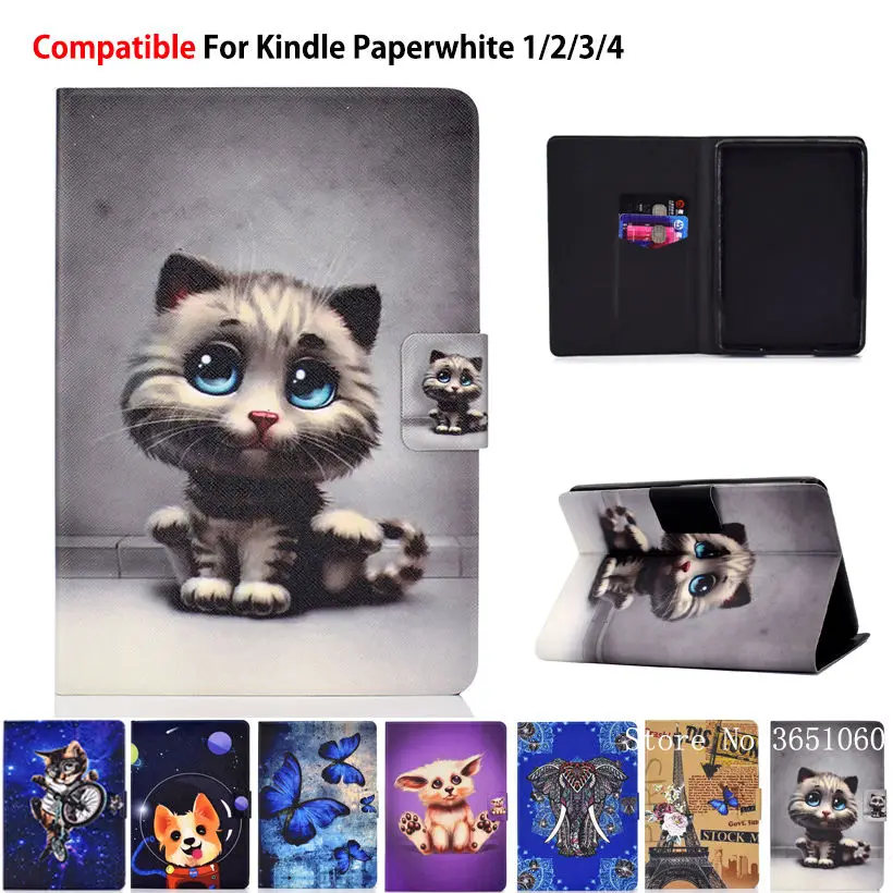 Флэш чехол для Amazon Kindle Paperwhite 1 2 3 4 2015 2017 funda kindle paperwhite 2018 10 го поколения|Чехлы