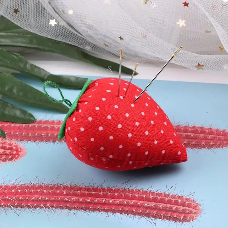 Клубничная игла Pincushion Вышивка крестом швейная булавка держатель для хранения подушка DIY шитье одежды и Ткань Инструменты для игл