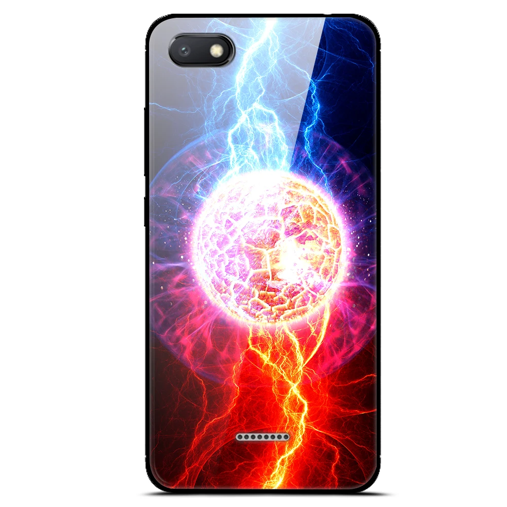 Чехол для Redmi 6A, чехол для Xiaomi Redmi 6A, 5,45 '', стеклянный Жесткий Чехол для задней панели, для Xiaomi Redmi 6A 6 A, чехол для Redmi A6, мягкий бампер с принтом