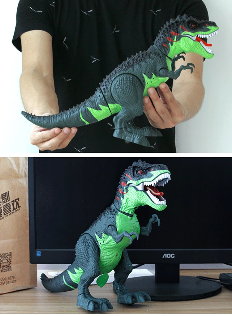 Электрический спрей Lay Egg Tyrannosaurus движущиеся ходячие яйца Укладка динозавра игрушка звуковой светильник имитация животного модель детских игрушек