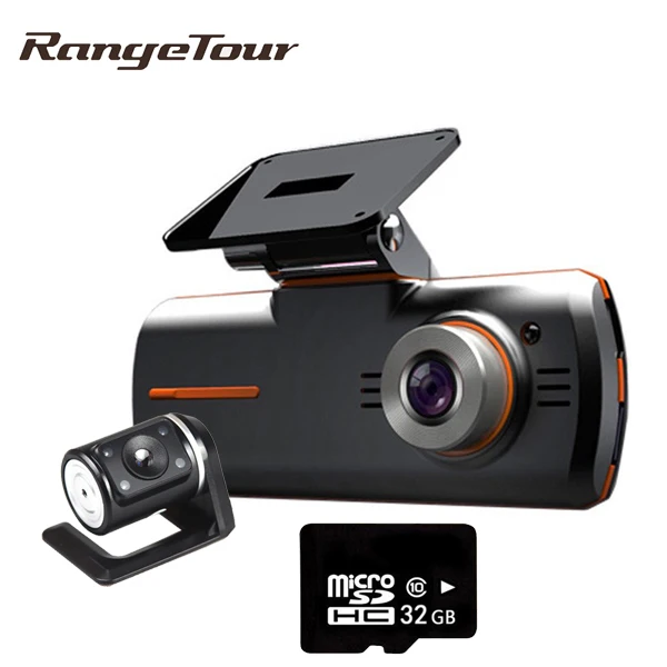 Add 32GB Card Двойной объектив Мини авто dvr камера A1 видео рекордер Full HD 1080P 2," ЖК ночного видения видеорегистратор с задней камерой - Название цвета: Add 32GB Card