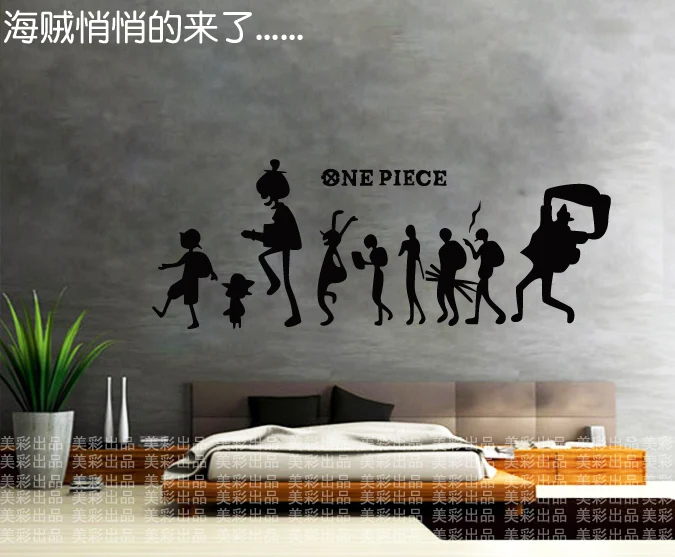 Цельный аниме мультфильм детские настенные стикеры обои стикер спальня Ночная