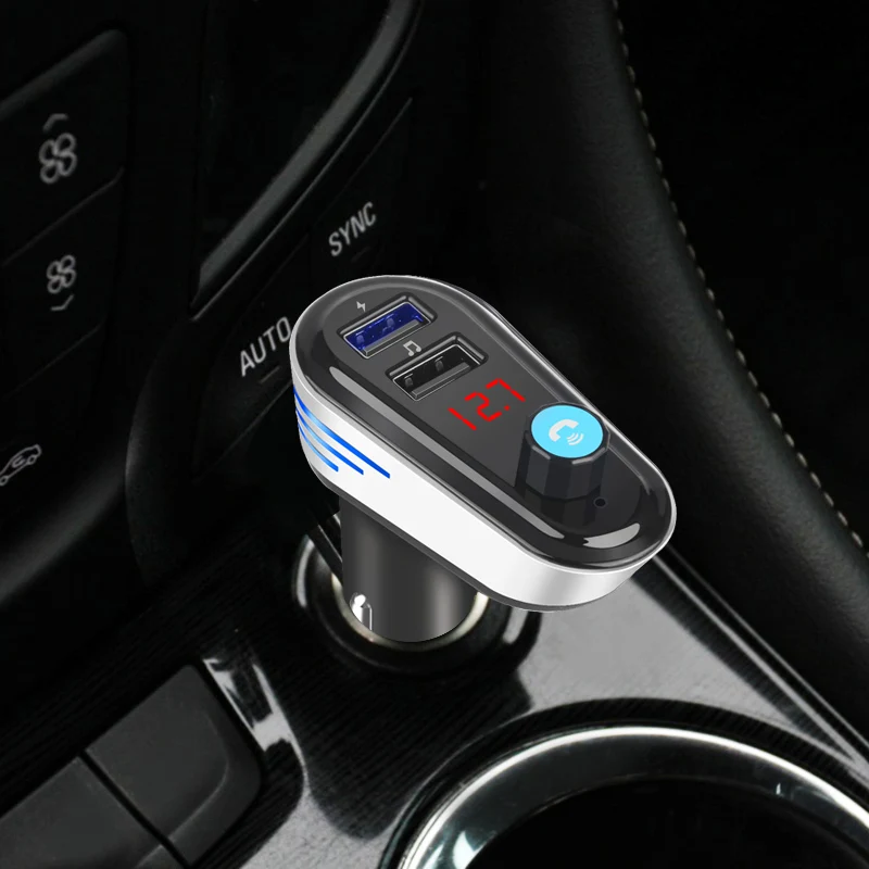 Умное зарядное устройство USB Mp3 Bluetooth FM-передатчик модулятор аудиоплеер громкая