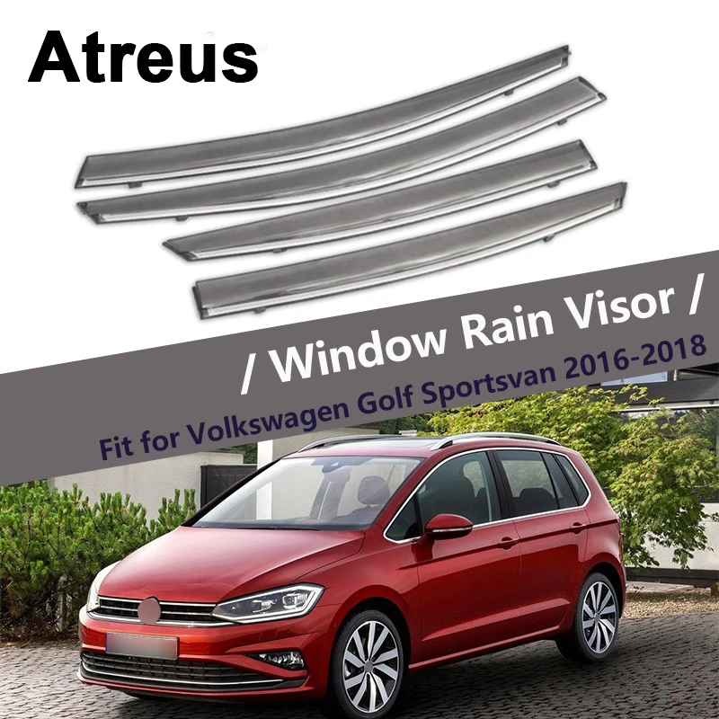 Atreus 4 шт. для Volkswagen VW Golf Sportsvan SV 2016 2017 2018 Автомобильная дверь Дымовое Окно