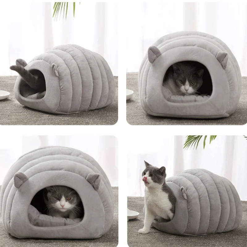 Складной домик для кошки HEYPET мягкий коралловый флисовый коврик для кошек кровать для маленьких собак спящие коты кровать для щенка коврик для домашних животных принадлежности