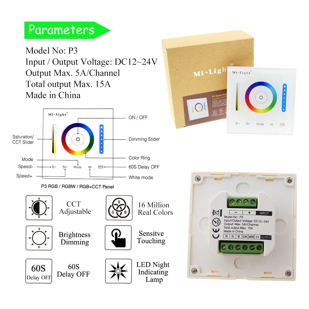 Контроллер Mi светильник Smart Panel панель регулировки яркости/RGB RGBW RGB + CCT/цветовая