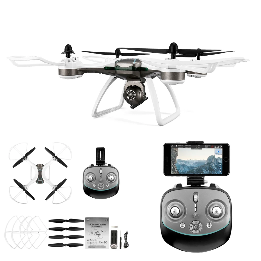 FX 8G FPV Радиоуправляемый Дрон 720 P/1080 P камера gps высота удержания следящая точка