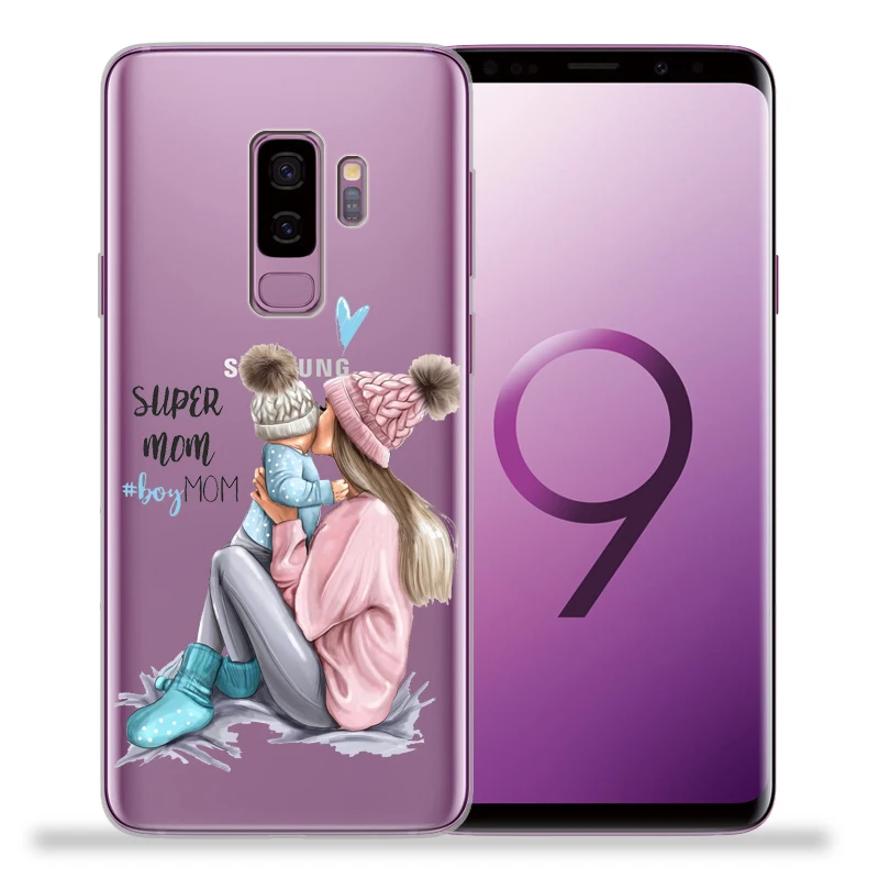Модный чехол для телефона Super mom Dad Girl Samsung Galaxy S9 S8 S10 Plus S7 S6 Edge Lite Note 8 9 Funda Etui |