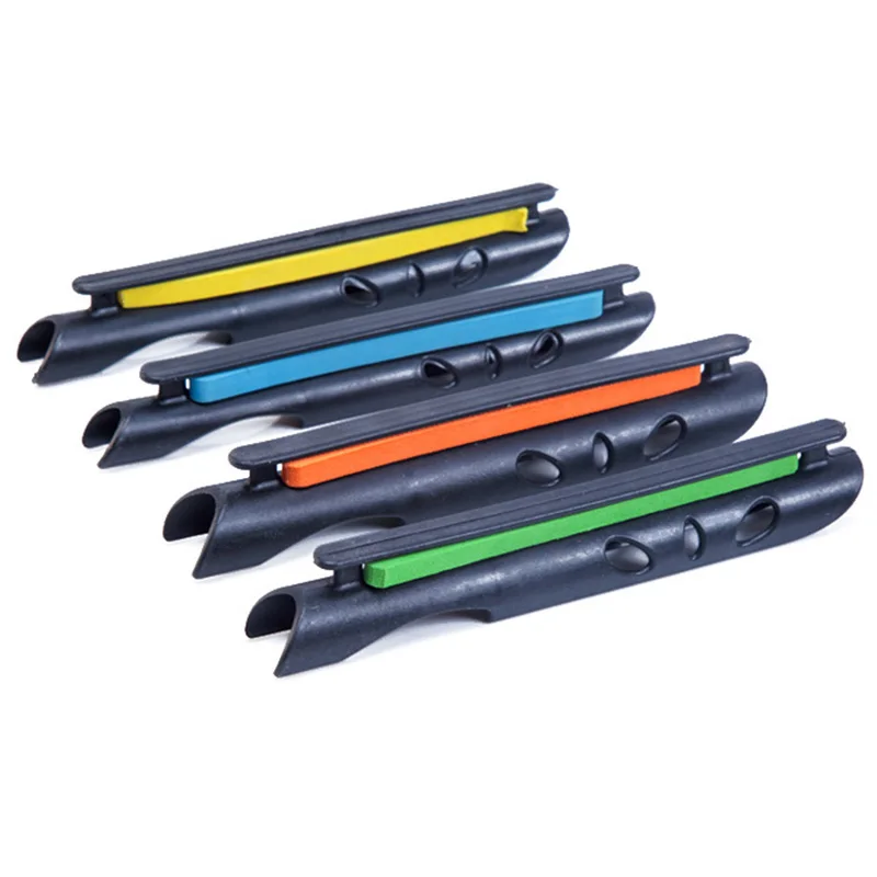 5Pcs/lot Random Color Fishing Coiling Card Hand Pole Plate Winding Wrapped Wire Board Line Container Fishing Rod Clips WD-242