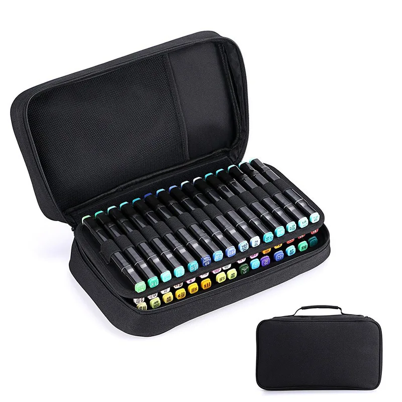 Мини Профессиональный 60 отверстий школьный пенал холст большой художественный