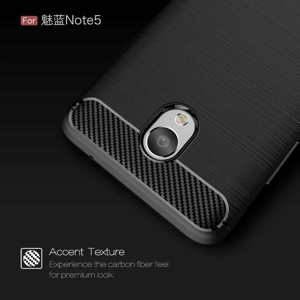 For Meizu M5 Note Case Luxury Carbon Fibre Brushed TPU Cover 5.5 inch Mobile Phone Cases Meilan 5 | Мобильные телефоны и