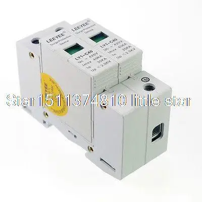 2P 20 40KA Din Rail Mount SPD Circuit молниеотвод|arrester|rails roofrail molding |