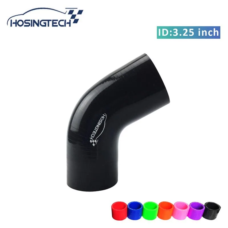 

HOSINGTECH-высокое качество, заводская цена, 83 мм, 3,25 дюйма, черный 60 градусов, силиконовый шланг для автомобиля
