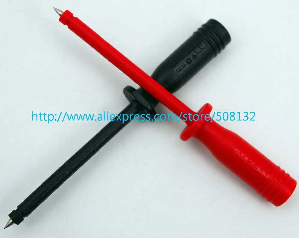 Пробивной игла Неразрушающий тест зонд с 4 мм разъемом банана красный +