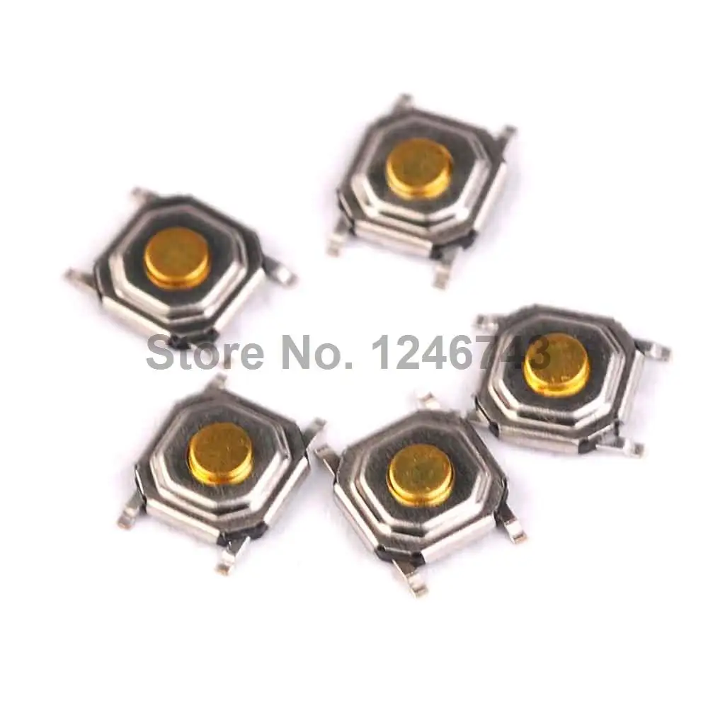 100 шт. сенсорный выключатель 5 2x5 2x1 SMD 4 фута кнопочный Микро Переключатель|switch