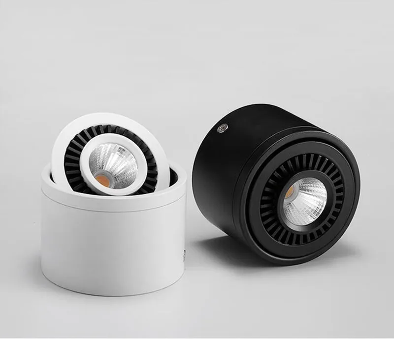 Светодиодный светильник с регулируемой яркостью 5W7W9W12W15W COB Светодиодный точечный потолочный светильник освещение AC85-265V светодиодный настенный светильник Теплый Холодный белый комнатный светильник