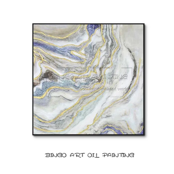 Abstract Painting E Ручная роспись высокое качество большой размер абстрактная живопись маслом на холсте Ручная роспись Абстрактная Золотая фольга картина маслом для гостиной - Цвет: Abstract Painting E