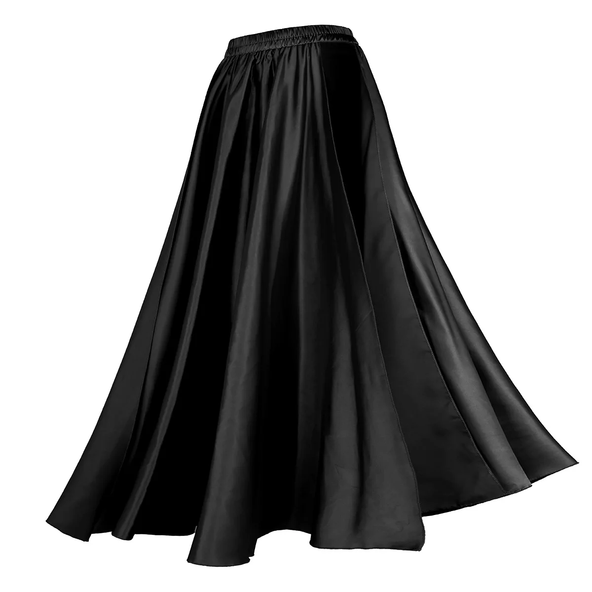 Женская юбка для танца живота TiaoBug Мягкая атласная выступлений и с разрезом сбоку