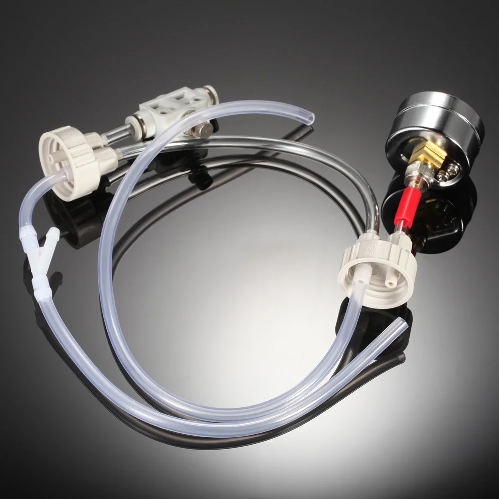DIY аквариум CO2 генератор системы комплект с манометром Регулировка Потока