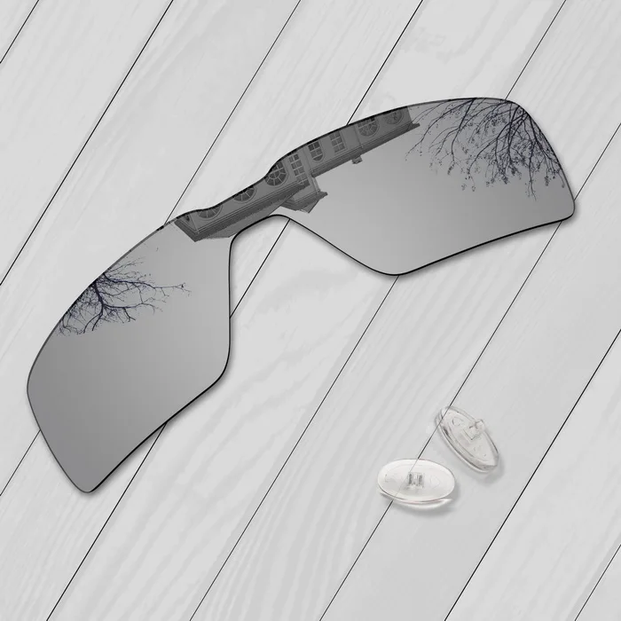 Silver-Nose Pads E.O.S поляризованные улучшенные Сменные линзы для солнцезащитных очков Оукли пробации-несколько вариантов - Цвет линз: Silver-Nose Pads