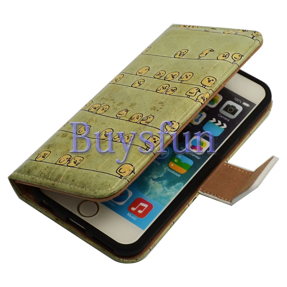 Bcov Yellow Bird Style Wallet Leather Cover Case For iPhone 5 5S SE 100019591 |