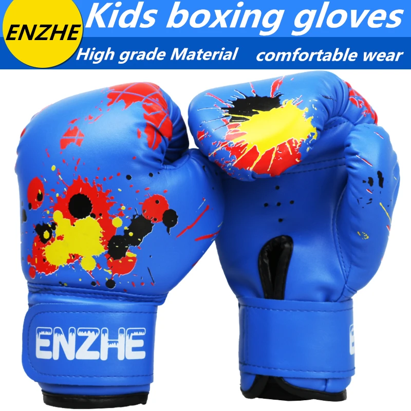 Дешевые качественные дышащие детские боксерские перчатки из искусственной кожи
