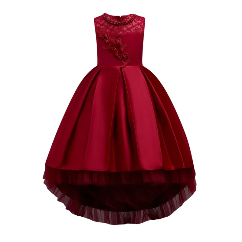 Baby Girl Dresses Party and Wedding Flower Lace Gowns Kids Princess Dress Elegant 2018 new | Детская одежда и обувь