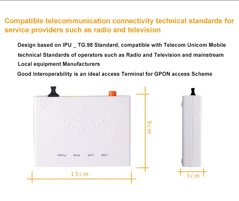 GPON ONU FTTO 1GE GPON 1 порт FTTH ONU ONT один LAN порт OLT 1,25G Gpon волокно для дома FTTB