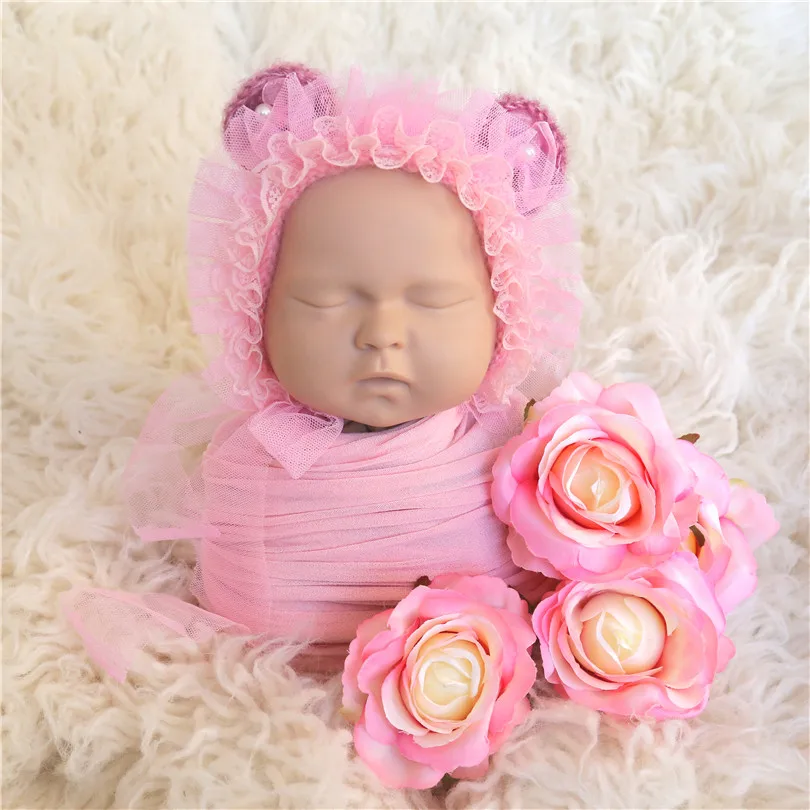 

Мохер для вязания крючком, кружевное платье для маленьких девочек шапочка для новорожденного ручной Тедди шапочка-медвежонок Санта Sitter Детская шапка-медвежонок подарок на Новый год