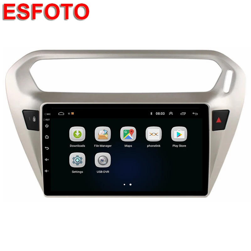 Автомагнитола с сенсорным экраном для peugeot 301 Android 8 1 Citroen Elysee 2014 2018 головное