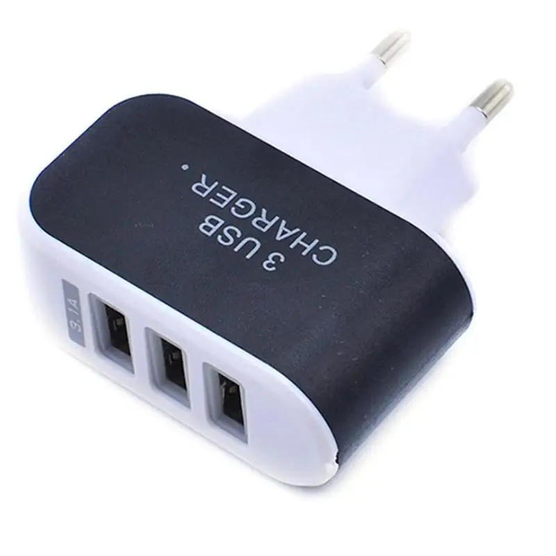 Новое поступление 3-Порты и разъёмы зарядное дорожное usb-устройство АС Зарядное устройство адаптер для телефона вилка стандарта ЕС/США