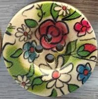 100pcs 3cm diameter 100 шт 3 см картина большое пальто деревянные пуговицы 10 стилей 4 отверстия пуговицы для одежды Ткань Искусство Скрапбукинг DIY ремесло поставки XP223 - Цвет: 100pcs 3cm diameter