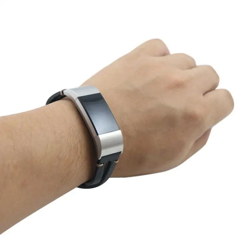 Замена классический кожаный браслет ремешок браслет для браслета FitBit Charge 2 большой маленький