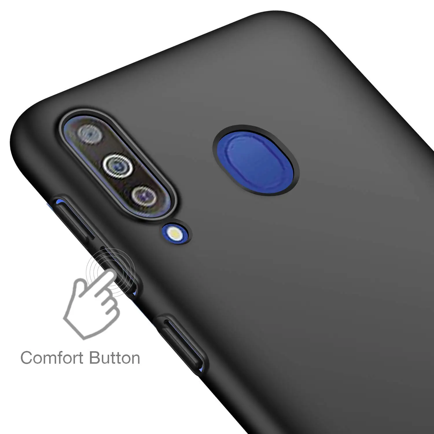 Роскошный Матовый ПК Hrad задний Чехол для Samsung Galaxy A40S чехол A3050 Полный Защитный