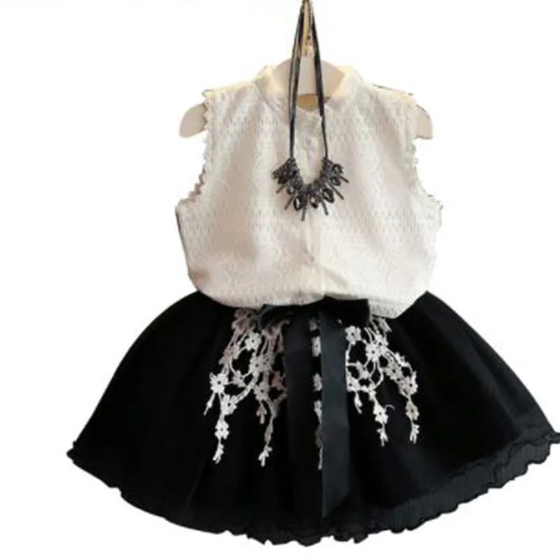 Летняя одежда для девочек из 2 предметов новинка 2018 комплекты повседневной