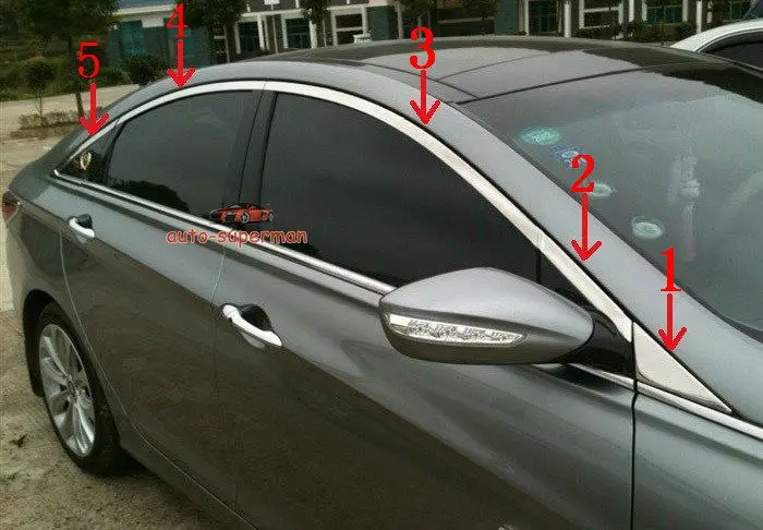 

S.steel Window Chrome Molding Trim For Hyundai Sonata 8 2011 2012 2013 2014