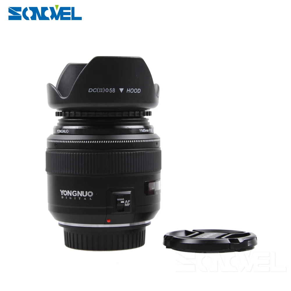 YONGNUO YN85mm f1.8 AF/MF Standard Medium Telephoto Prime Lens Fixed Focal Camera for Canon EF Mount EOS Cameras | Электроника