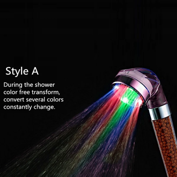 Кристалл Турмалин SPA Анион СВЕТОДИОДНЫЙ Душ Голова Стиль | Обустройство дома